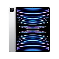 Apple iPad Pro 12.9-inch (6th Generation): with M2 chip, Liquid Retina XDR Display, 1TB, Wi-Fi 6E + 5G Cellular, 12MP front/12MP and 10MP Back Cameras, Face ID, All-Day Battery Life – Silver