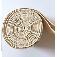 Home-Deco78 2 Inchx5 Yard Twill Tape Ribbon Cotton-Bias Herringbone Tape Webbing Strap for DIY Craft Sewing,Appron,Dress,Handle Cloth Bag,Handbag Tote-Purse,Seam Binding (2 Inch Natural Cotton)