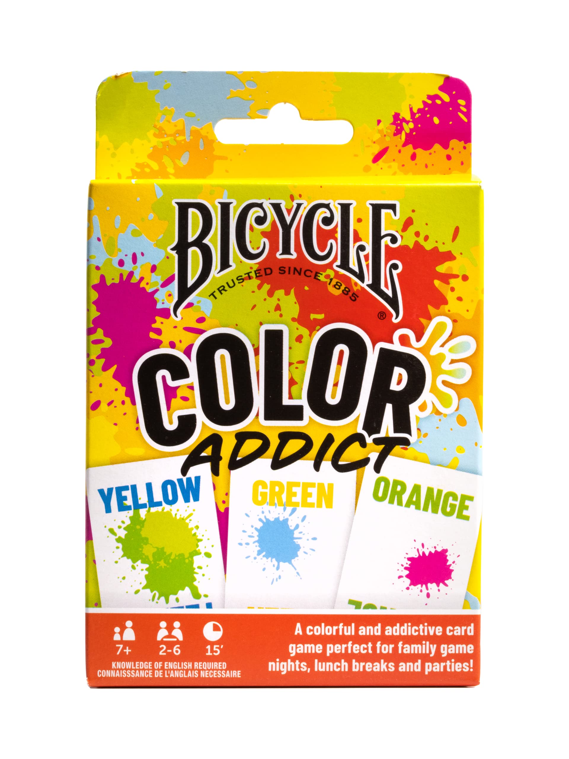 Bicycle Color Addict Matching Family Card Game, Up to 6 Players (Ages 7 and Up)