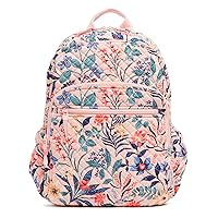 Vera Bradley Cotton Campus Backpack, Paradise Coral