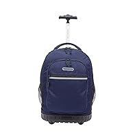 Travelers Club Rolling Backpack, Midnight Blue, 18-Inch