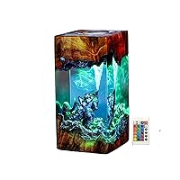 Monster Lamp, Land Inside the Earth, Godzlla Lamp, Home Decor, Standing Table Lamp for Living Room, Exotic Ambiance Lamp, Unique Color Changing Lamp (8x4 inch)