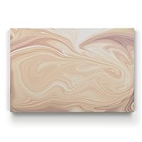Renditions Gallery Milk Tea III Marble Gallery Wrapped Canvas Wall Art, 12x18