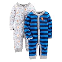 Simple Joys by Carter's Baby Boys' Cotton Footless Sleep and Play, Pack of 2