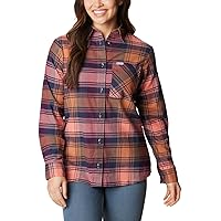 Columbia Women's Calico Basin Flannel Long Sleeve Shirt