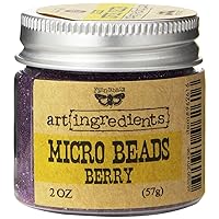 Prima Marketing Finnabair Art Ingredients Micro Beads, 2 oz, Berry