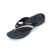 PowerStep ArchWear Orthotic Sandals Women - Orthopedic Flip Flops for Arch Support & Plantar Fasciitis Pain Relief - Built-In Heel Cradle for Added Support