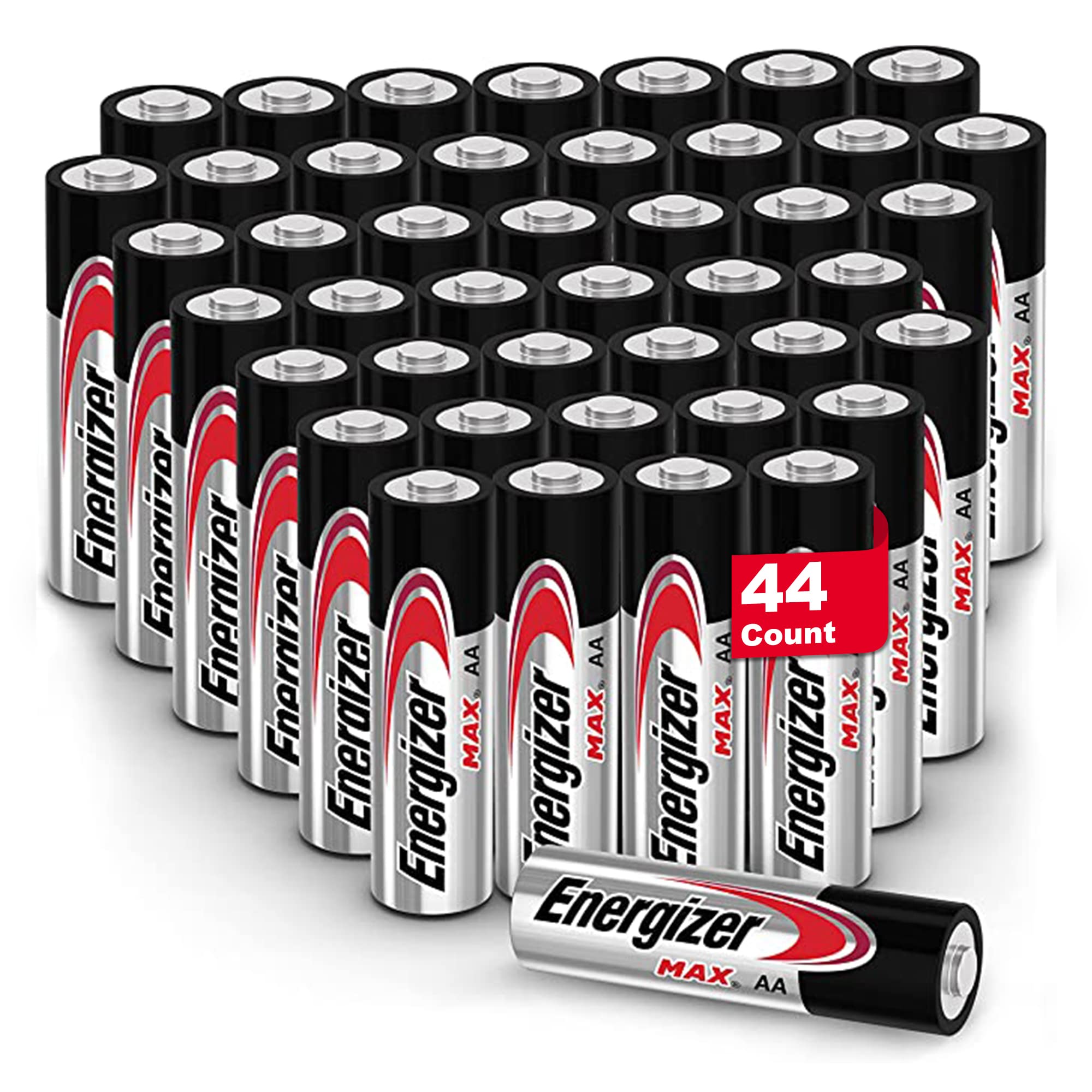 Energizer Max AA Batteries Value Pack, 44 Count of Alkaline AA Battery