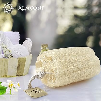 Natural Real Egyptian Shower Loofah Sponge Body Scrubber That Will Get You Clean and Not Just Spread Soap (3 Count(1 Pack))