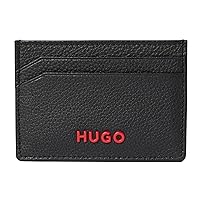 HUGO Subway Grain Leather Four Slot Card Case