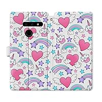 Wallet Case Replacement for LG Velvet 5G G8 ThinQ G8X G7 V60 V50 V50s V40 W30 W10 K61 Flip Purple Magnetic Snap Girly Card Holder Cover Folio Fish Cute Heart Kawaii Rainbow PU Leather Pattern
