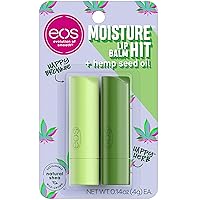 eos Moisture Hit Lip Balm - Happy Brownie and Happy Herb | Soothing Hemp Seed Oil | Lip Care to Moisturize Dry Lips | Gluten Free | 0.14 oz | 2 Pack