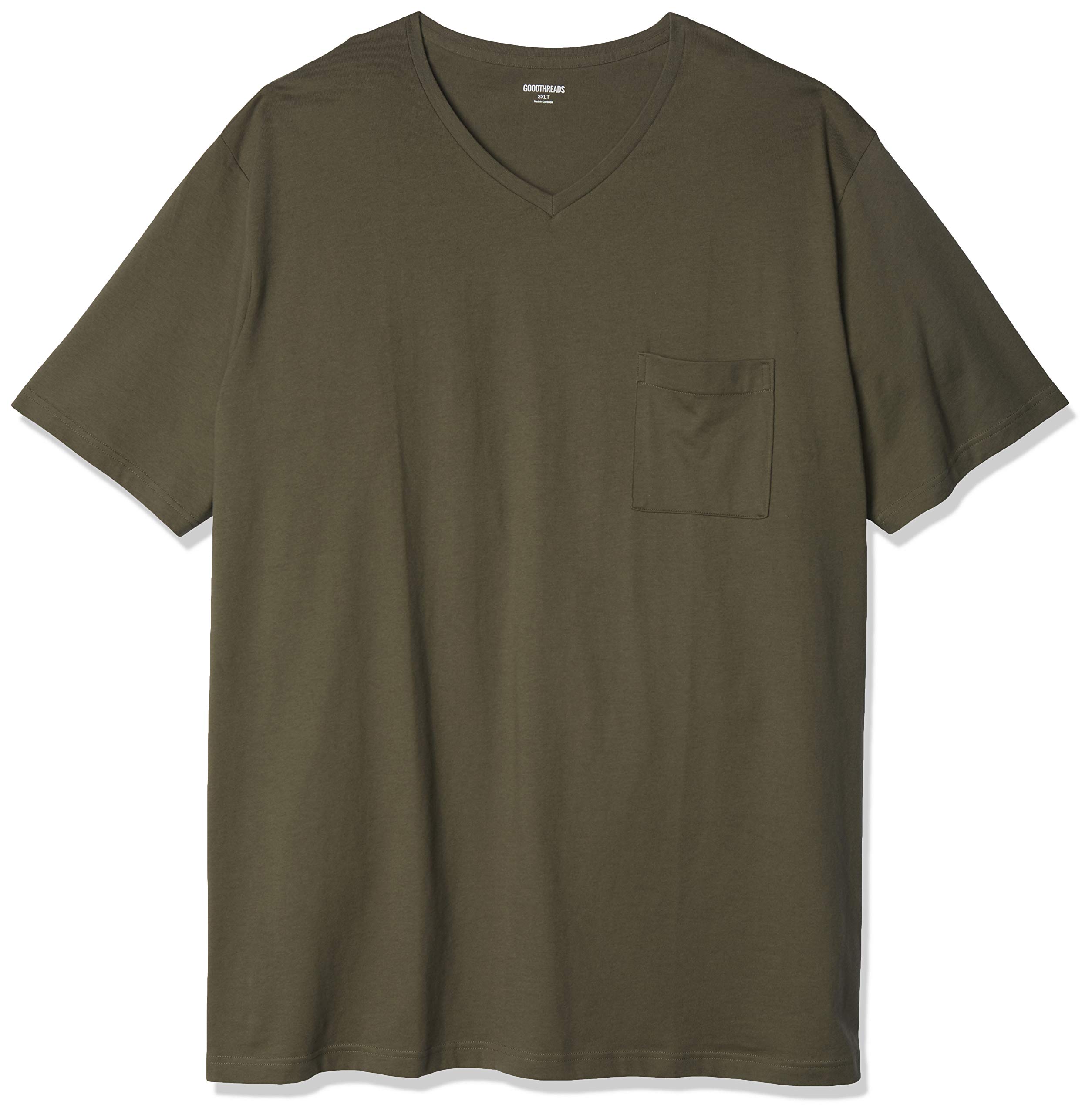 Buy Goodthreads Men's Big & Tall The Perfect V-Neck Pocket T-Shirt ...