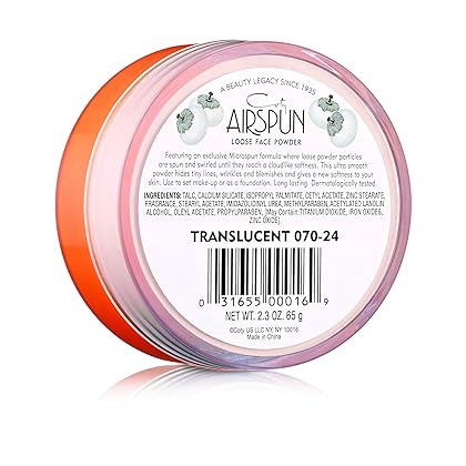 Airspun Coty Loose Face Powder, Translucent, Pack of 1