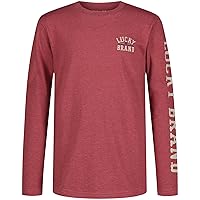 Lucky Brand Boys' Long Sleeve Crew Neck T-Shirt