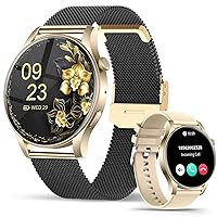 Smart Watches for Men Women 1.43 Inch AMOLED Display SmartWatch for Android iOS, IP67 Waterproof 120+ Sports Modes Fitness Tracker, Valentine's Day Gifts for Him/Her