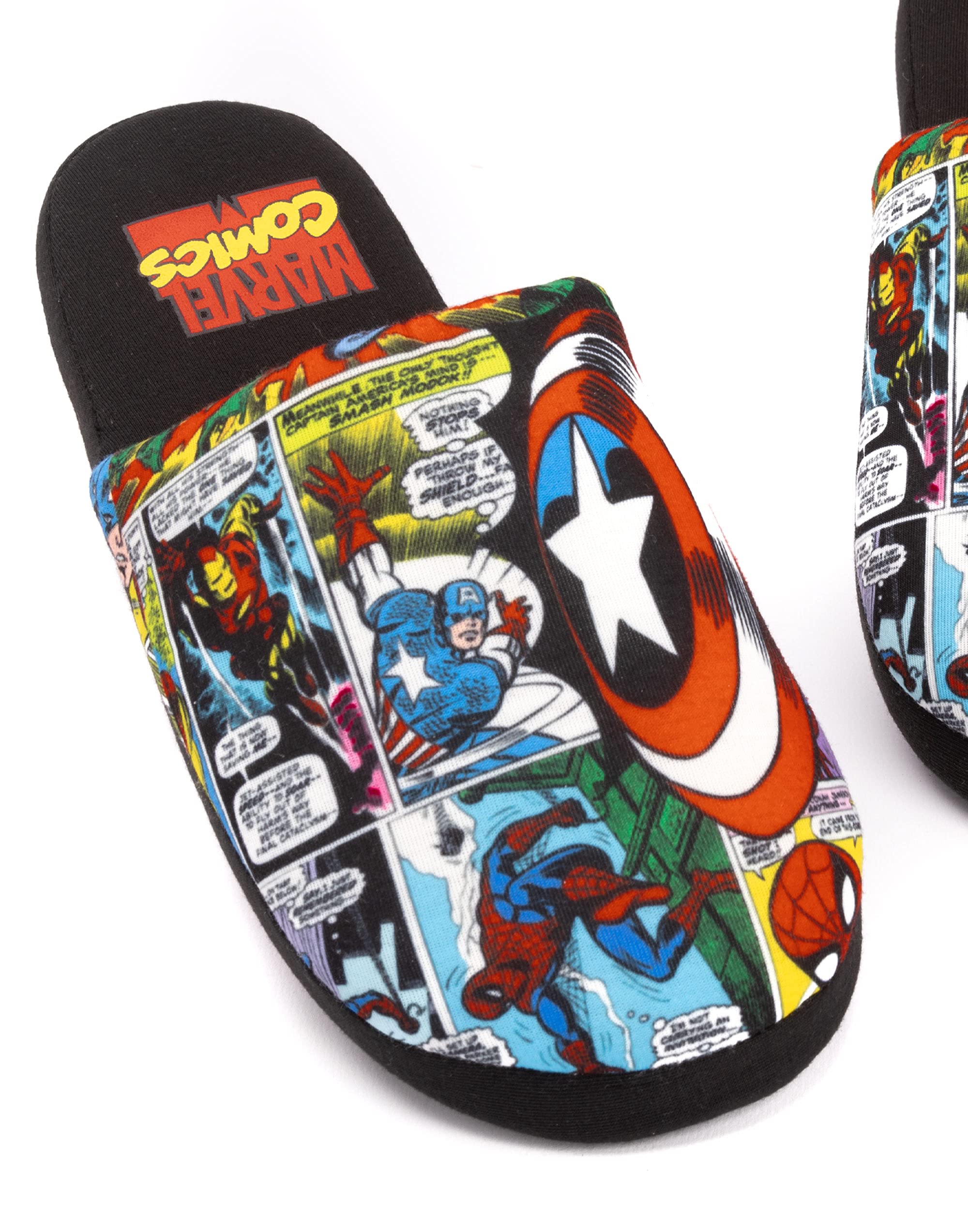 Marvel Avengers Slippers Comic Mens Slip On House Shoes Loafers