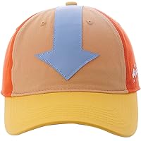 Avatar The Last Airbender Baseball Hat, Arrow Mark Cotton Adult Adjustable Snapback Ball Cap with Curved Brim, Multi, One Size