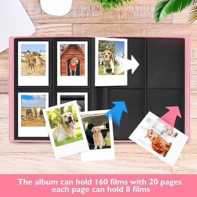 Polaroid Snap Themed Scrapbook Photo Album for Zink 2x3 Paper Projects Snap Zip Z2300 Purple