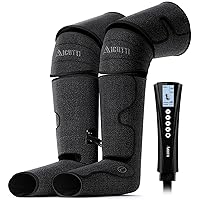 Air Compression Leg Massager Gifts for Women, Men, Mom, Dad, Christmas, Fathers Mothers Day, 3 Intensities, 3 Heating & 3 Modes Leg Massager with Heat for Edema, Swelling and Varicose Veins