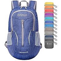 ZOMAKE 25L Ultra Lightweight Packable Backpack - Foldable Hiking Backpacks Water Resistant Small Folding Daypack for Travel(Dark Blue)