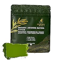 Premium Ceremonial Matcha from Uji, Kyoto- 100% Authentic Organic Japanese - First Harvest -Stone Ground(1.06 Oz. (30 g.)