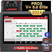 LAUNCH X431 PRO3 V+ 5.0 Elite Bidirectional Scan Tool with OEM Topology Mapping, AutoAuth for FCA SGW, 41+ Services, ECU Coding, All System Diagnose, Scan HD Trucks, 2-year Free Update, Support CAN FD