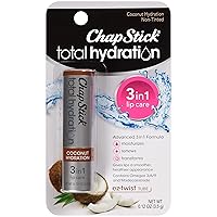 Total Hydration Coconut Lip Balm Tube, Hydrating Coconut ChapStick for Lip Care - 0.12 Oz