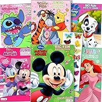 Disney Classics Coloring and Activity Books for Kids – Bulk Coloring Bundle with Mickey Mouse, Minnie, Ariel Featuring Stickers, Activities, Mazes, Games, Puzzles, and More