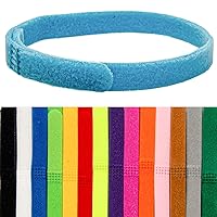 Puppy ID Collars Double-Sided Fluff Puppy Whelping Collars 15 Colors Puppy Collars Adjustable ID Bands for Newborn Dog Cat