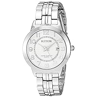 Women's SU/1003SVSV Date Function Easy to Read Silver-Tone Bracelet Watch