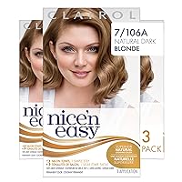 Clairol Nice'n Easy Liquid Permanent Hair Dye, 7 Dark Blonde Hair Color, Pack of 3