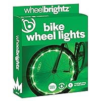 WheelBrightz LED Bike Wheel Lights - 2024 Edition with Superior Straps & LED-Weatherproof Shield! 14 Colors - Unmatched Durability, Visibility & 48+ Hours of Dazzling Illumination