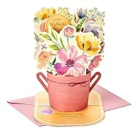 Hallmark Paper Wonder Mothers Day Pop Up Card for Mom (Pink Flower Bouquet, You're the Best) (699MBC1127)