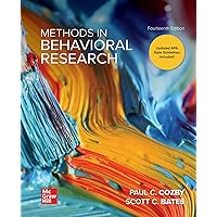 Methods in Behavioral Research Methods in Behavioral Research Paperback Kindle Loose Leaf Printed Access Code