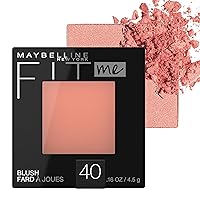 Maybelline Fit Me Blush, Lightweight, Smooth, Blendable, Long-lasting All-Day Face Enhancing Makeup Color, Peach, 1 Count