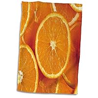 3D Rose Fresh Orange Slices Hand/Sports Towel, 15 x 22