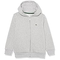 Lacoste Boys' Kangaroo Pocket Hooded Zippered Sweatshirt