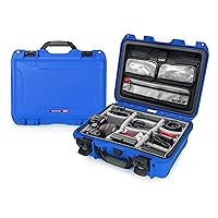 Nanuk 920 Waterproof Hard Case with Lid Organizer and Padded Divider - Blue