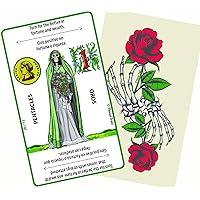 Victoria Rey Divination Witch Cards of The Holy Death - Deck with 48 Cards ONLY - Each Card Contains The Significance for Accurate Readings