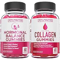 Atlantis Nutrition Hormonal Balance PMS Relief 60 Gummies + Collagen 60 Gummies