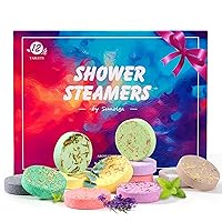 Shower Steamers Aromatherapy, Sunolga 12Pcs Bath Bombs Birthday Gifts for Women, Shower Bombs with Natural Essential Oils, Relaxation Home SPA for Women Who Has Everything, Self Care Christmas Gifts