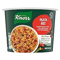 Knorr Rice Cup Fajita 8 Pack Delicious Rice Sides No Artificial Flavors, No Preservatives 2.6 oz