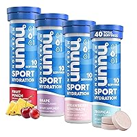 Sport: Electrolyte Drink Tablets, Juice Box Mixed Box, 4 Tubes (40 Servings), 10 Count (Pack of 4)