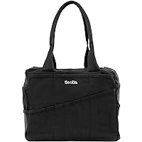 Soolla Studio Bag: Art Supply & Pottery Tool Bag, Knitting & Crochet Project Bag, 15 Colors, Artist Tote Caddy For Adults (Blackout)