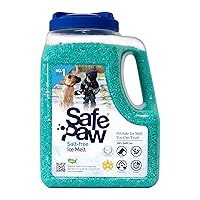 Safe Paw, Dog/Child/Pet Safe 100% Salt and Chloride Free with Traction Agent, Non-Toxic, Fast Acting, Lasts 3X Longer