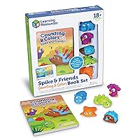 Learning Resources Spike and Friends Counting & Colors Book Set - Ages 18+ Months,6 Pieces,Toddler Learning Toys, Color and Counting Teaching Toys for Kids