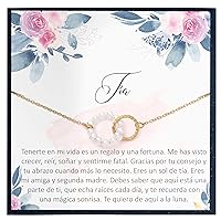 Collar Regalo para Tía, Joyería, Cumpleaños, Día de la Mujer, Sobrina a Tía Spanish Quote Gift for Tia Gift in Spanish