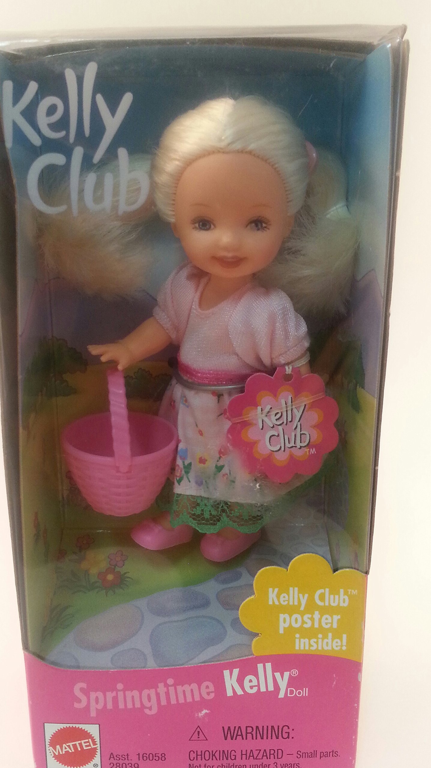 Kelly Doll Springtime with Basket and Pretty Pink Flowered Dress (2000)
