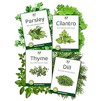 Medicinal and Tea Herb Seeds Variety Pack - USA Grown, Heirloom, Non GMO Herbal Garden Seeds - Great for Planting Indoors, Outdoors and Hydroponically - Including Parsley, Cilantro, Thyme and Dill